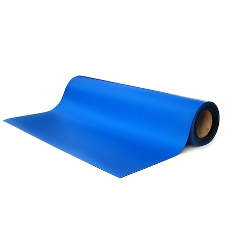 TRANSFORMING TECHNOLOGIES 36" x 50' x .080", Royal Blue, Rubber Table Mat, Roll MT4536RB